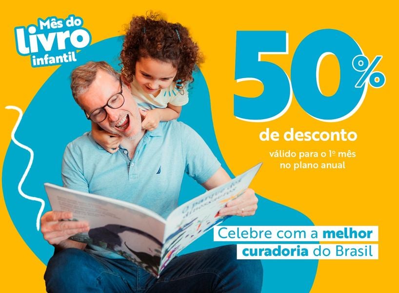 Clube Quindim - Banner principal do clube de livros infantis