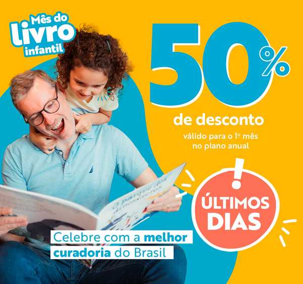 Clube Quindim - Banner principal do clube de livros infantis