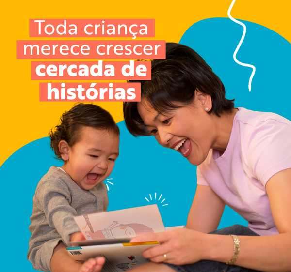 Clube Quindim - Banner principal do clube de livros infantis