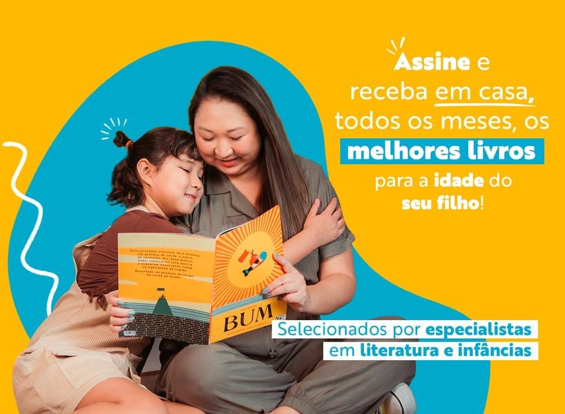 Clube Quindim - Banner principal do clube de livros infantis