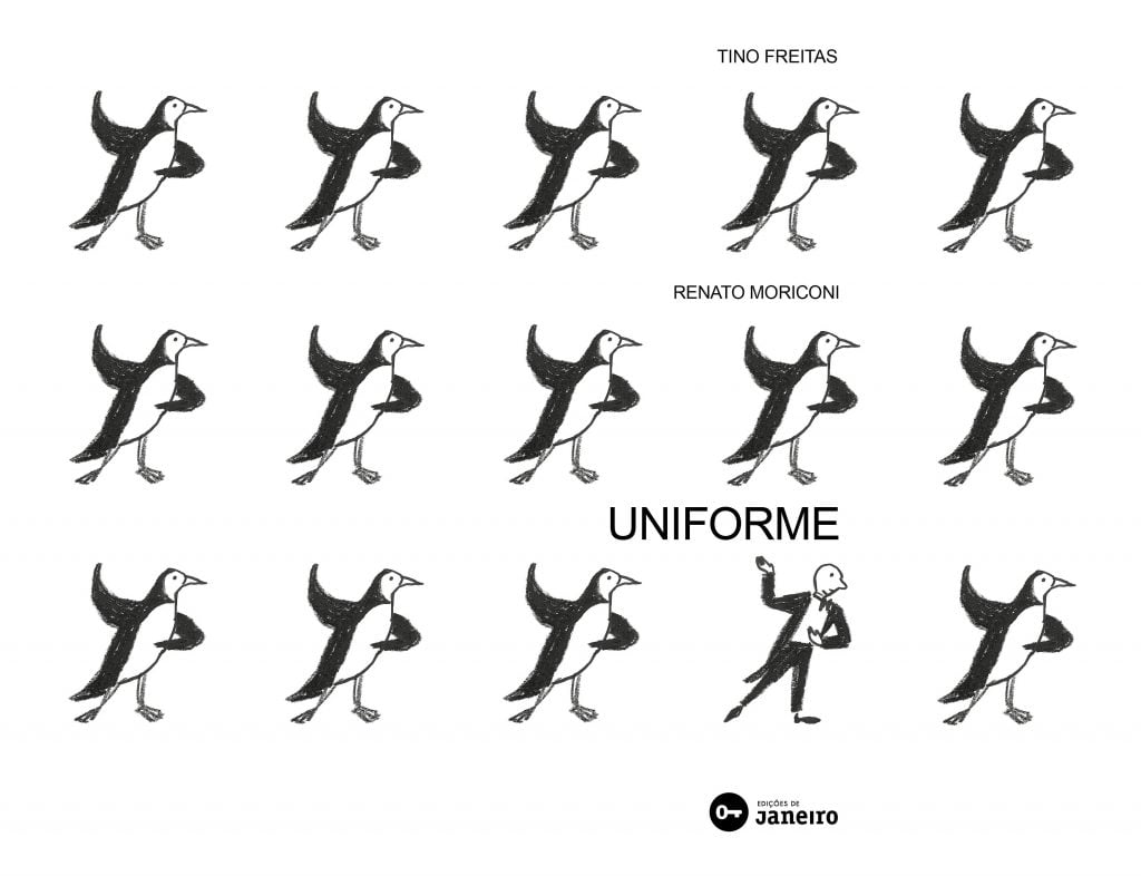 Livro-imagem: os melhores livros-imagem: Capa do livro Uniforme de Renato Moriconi e Tino Freitas