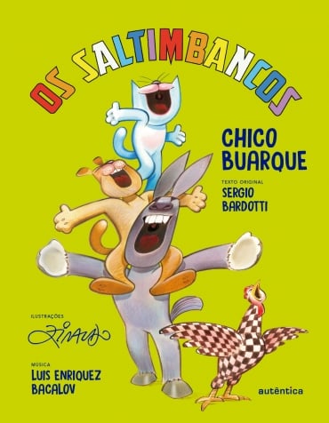 Livros do Ziraldo: capa do livro Os saltimbancos do cantor Chico Buarque
